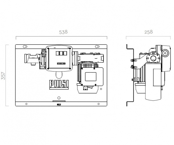 Заправочный комплект для дизеля 220 в Piusi ST Panther 56 Filter А60 F00386F0A